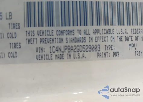 2016 Jeep Patriot Sport из США, поврежденный, VIN 1C4NJPBA2GD529003